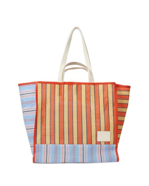 Paul Smith White And 'Pool Smith Stripe' Tote Bag for men