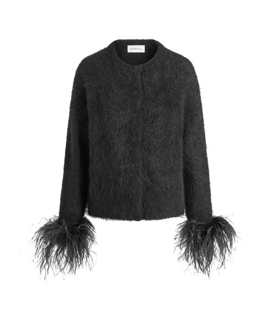 16Arlington Black Alena Cardigan Mit Federbesatz