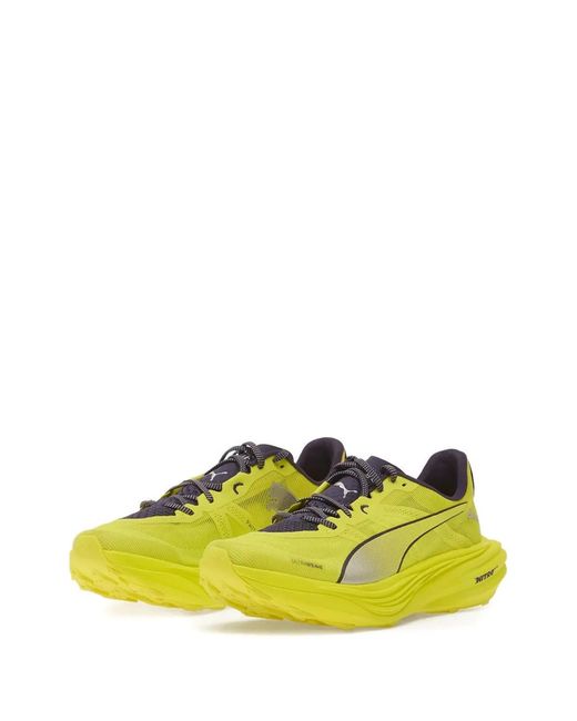 PUMA Yellow Deviate Nitroelite Trail Sneakers for men