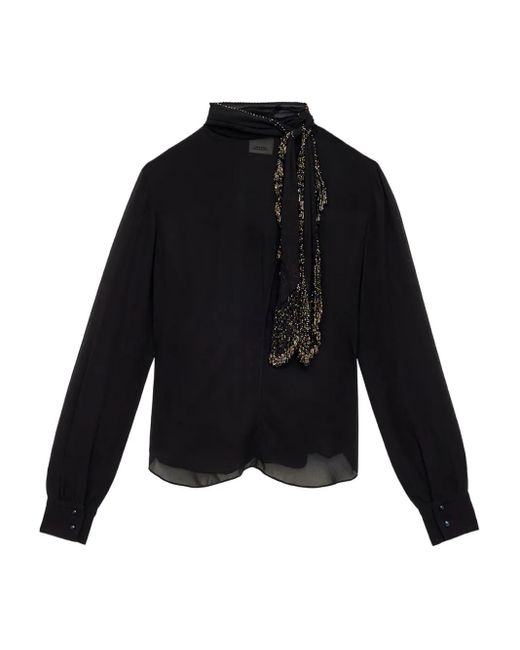 Isabel Marant Black Elaura Blouse