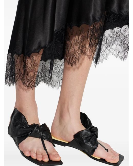 Givenchy White Boudoir Knotted Leather Sandals