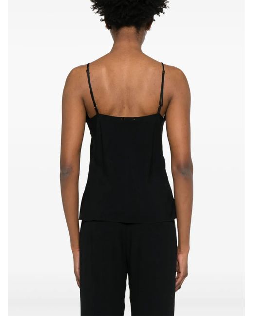 Forte_forte Black Satin Top