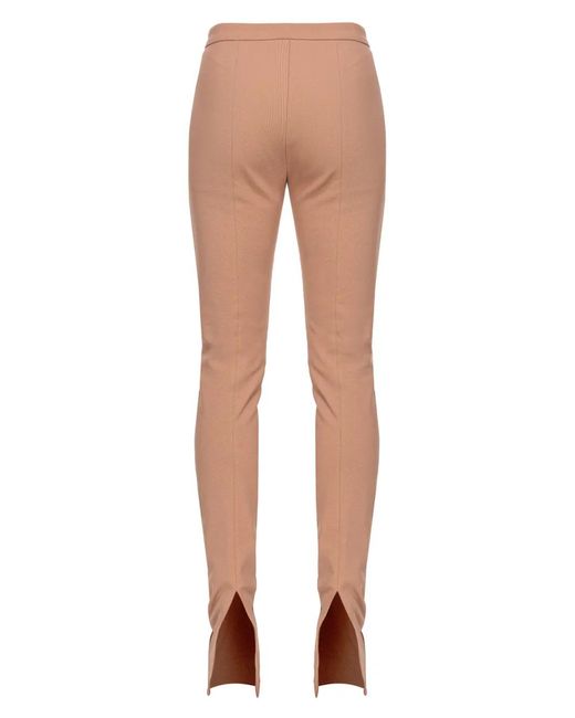 Pinko Natural Skinny Trousers With Tailored Silhouette