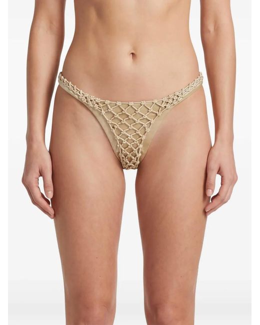 Isa Boulder Natural Corara Macrame Bikini Bottom