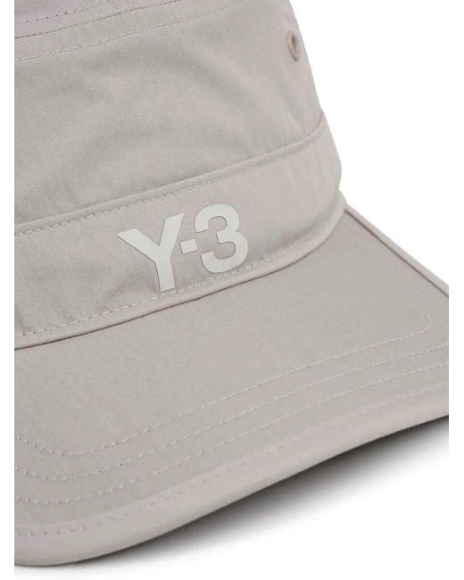 Y-3 Gray Casquette À Logo