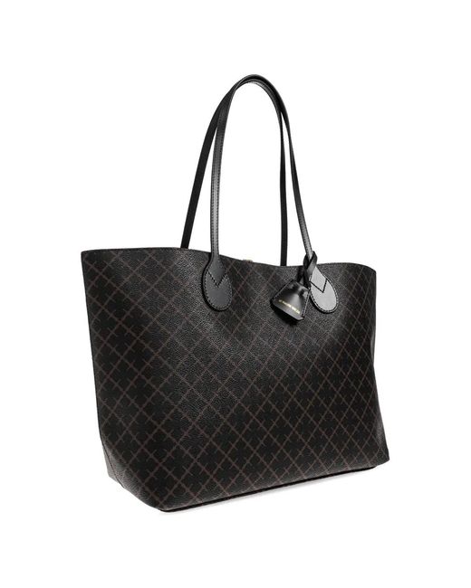 By Malene Birger Black Abigail Graphic-Print Tote Bag