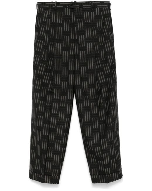 Pantalones de vestir con pinzas KENZO de hombre de color Black