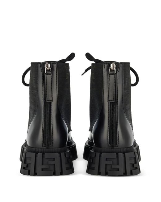 Fendi Force Biker Boots in Black for Men | Lyst