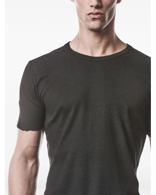 Thom Krom Black Short-Sleeve T-Shirt for men