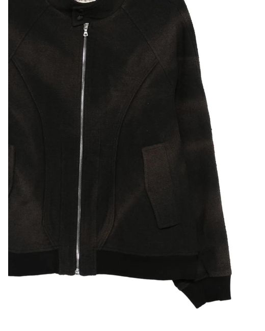 JiyongKim Black Veste À Fermeture Zippée for men