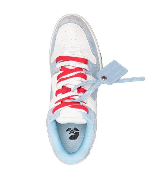 Graden Celsius Catena merk Off-White c/o Virgil Abloh Sneakers Met Contrasterende Veters in het Blauw  voor heren | Lyst NL