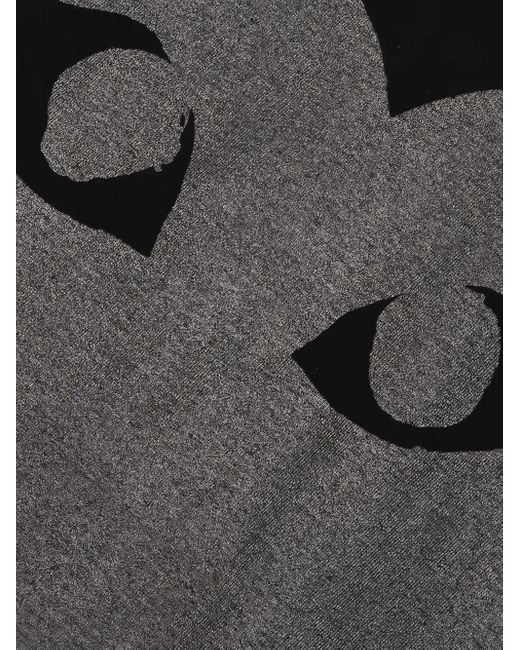COMME DES GARÇONS PLAY Black Logo-Print T-Shirt