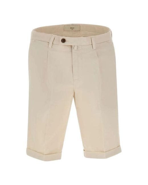 Briglia 1949 White Turn-Up Hem Shorts for men