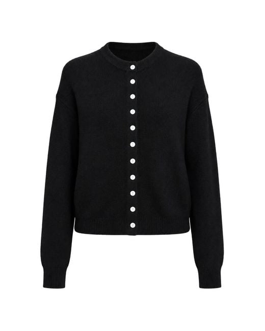 Maria McManus Black Button-Up Knitted Cardigan
