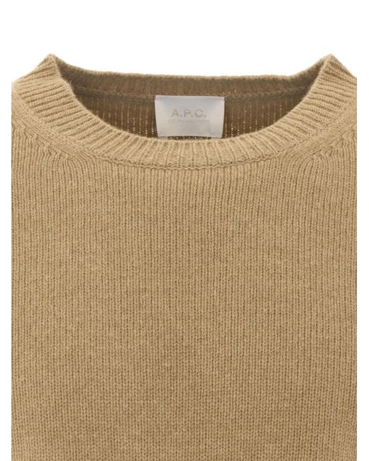 A.P.C. Natural Pull Edward À Ourlet Côtelé for men