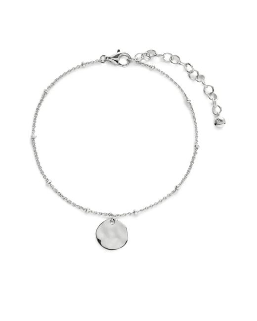 Monica Vinader White Siren Muse Disc Bracelet