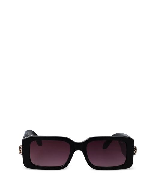 BVLGARI Purple Serpenti Forever Rectangle-Frame Sunglasses