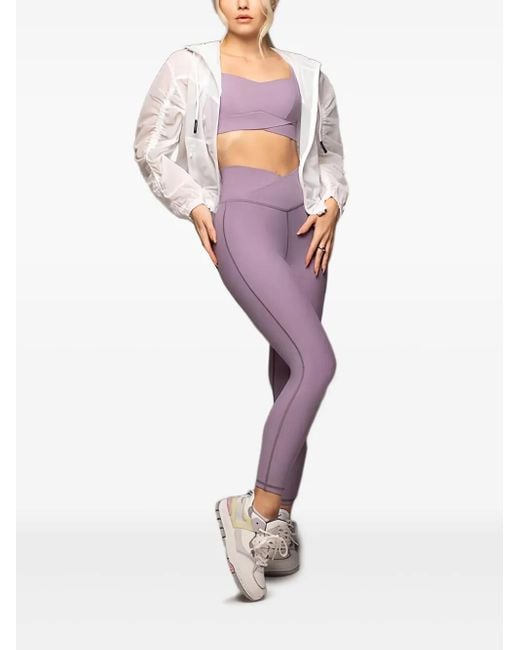 Michi Purple Volta Longline Bra