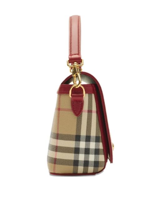 Burberry Natural Checked Tote Bag
