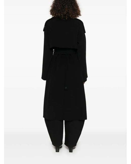 Sportmax Black Coat Fiore