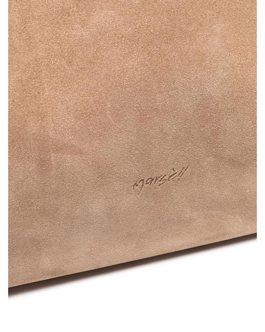 Marsèll Natural Orizzontale Suede Tote Bag