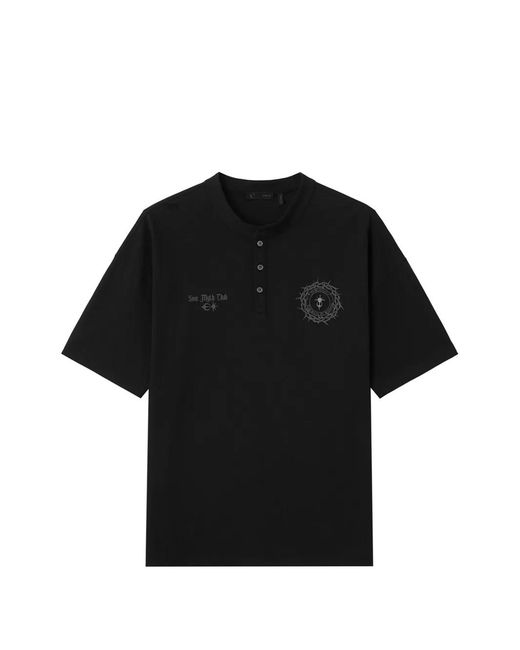 FIVE CM Black Logo-Print T-Shirt for men