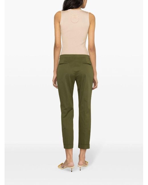 Etro Green Cuffed Tapered Trousers