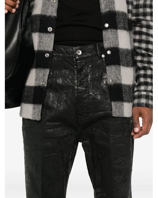 Rick Owens Flared Broek in het Black voor heren