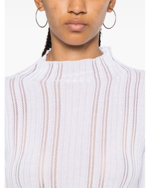 Roberto Collina White Cotton Sweater