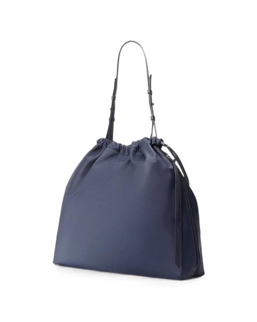MZ Wallace Blue Waverly Drawstring Shoulder Bag