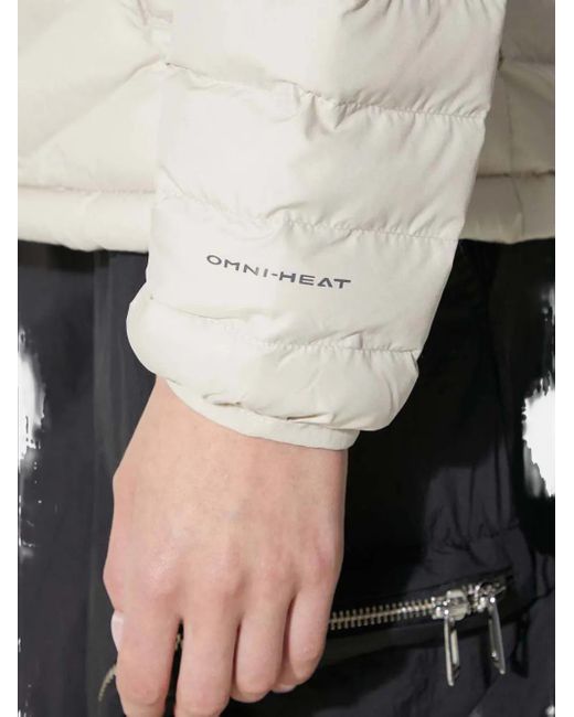 Columbia White Powder Lite Hooded Puffer Jacket