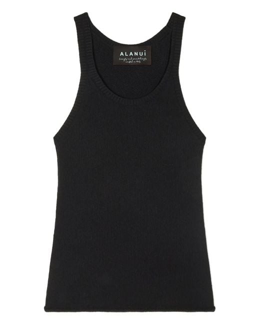 Alanui Black Finest Tank Top