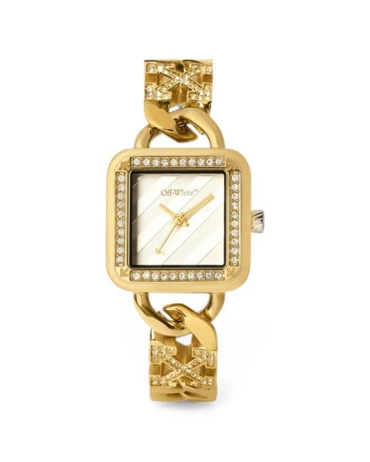 Off-White c/o Virgil Abloh Metallic Street Bling Pavé 26.5Mm Watch