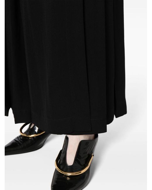 Falda larga con diseño cruzado Totême  de color Black
