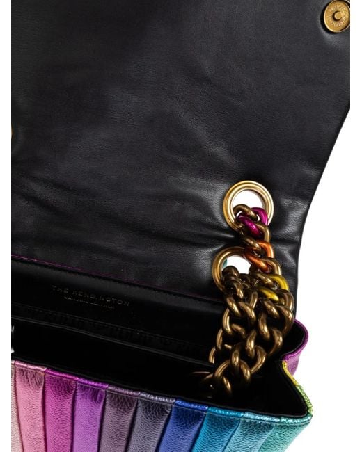 Kurt Geiger Purple Kensington Chain Crossbody Bag