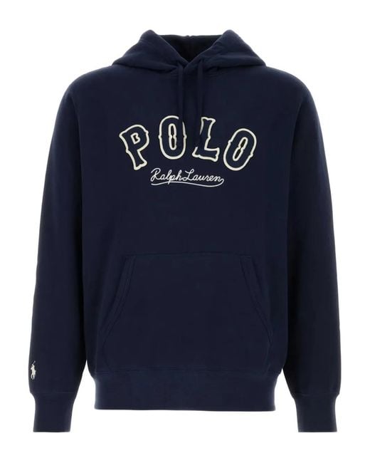 Polo Ralph Lauren Blue Logo-Detail Hoodie for men