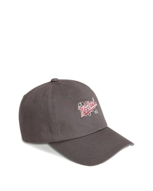 Woolrich Brown Embroidered Logo Baseball Cap