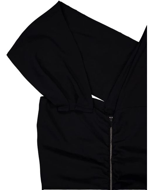 Colville Black Draped Top