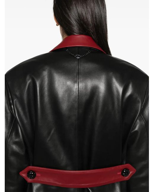 Rabanne Leren Blazer in het Black
