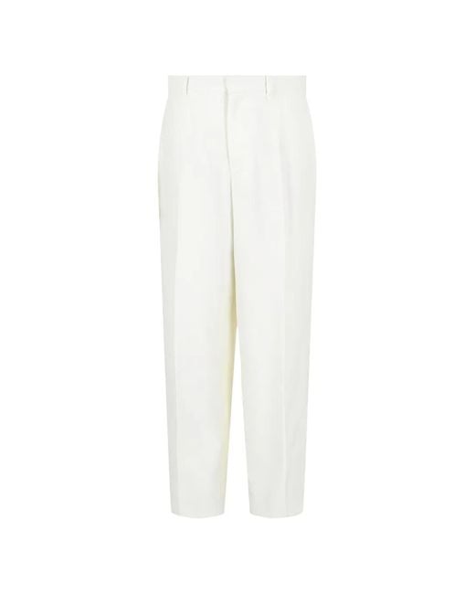 Givenchy Wollen Straight Plooibroek in het White voor heren