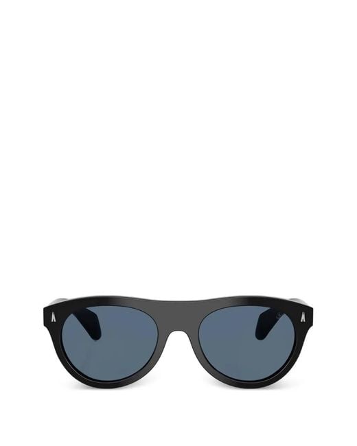 Moncler Black Splash Round-Frame Sunglasses
