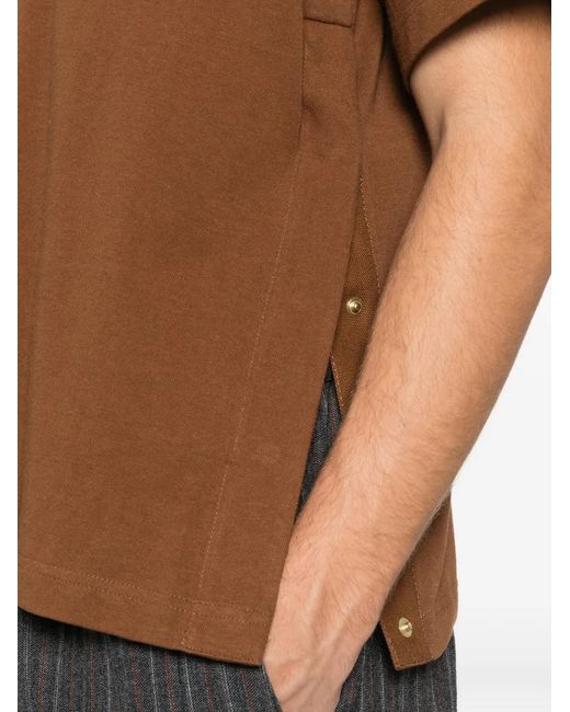 Sacai Brown X Carhartt Wip Pocket T-Shirt for men