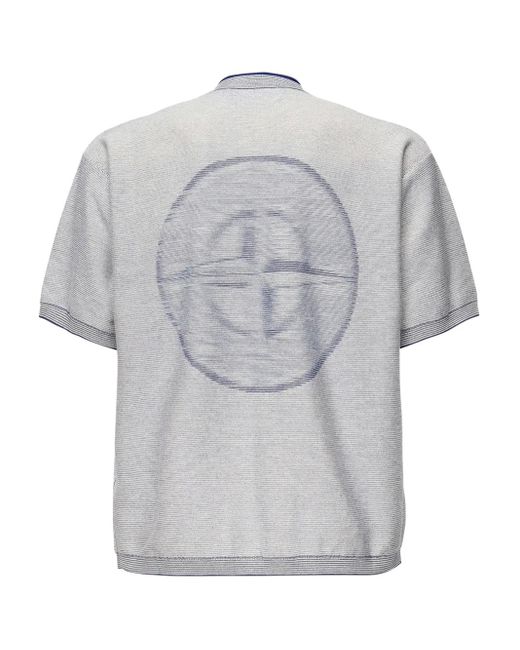 Stone Island Gray 5100013 Logo-Detail T-Shirt for men
