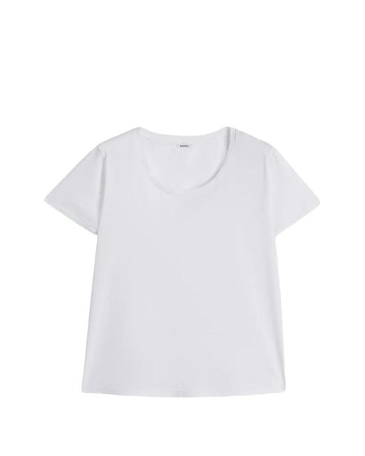 Aspesi White Round Neck Classic T-Shirt