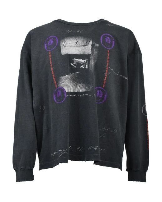 Enfants Riches Deprimes Black T-Shirt À Effet Usé for men