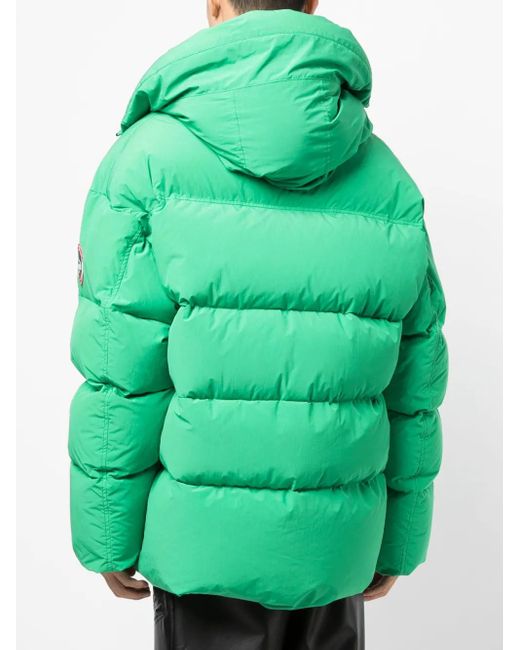 Doublet Green Padded Animal Motif-Hoodie Jacket for men