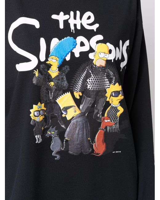 Balenciaga Black X The Simpsons Graphic-print T-shirt