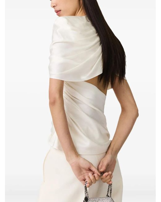 Stella McCartney ドレープ ケープトップ White
