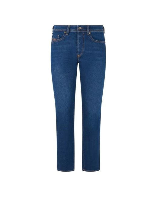 DIESEL Blue Slim-Fit Straight-Leg Jeans for men