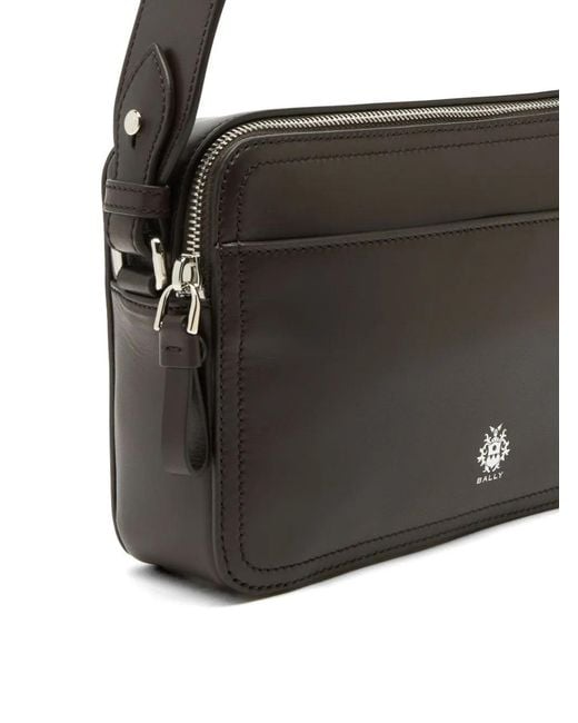 Bally White Ray Logo-Print Shoulder Bag for men